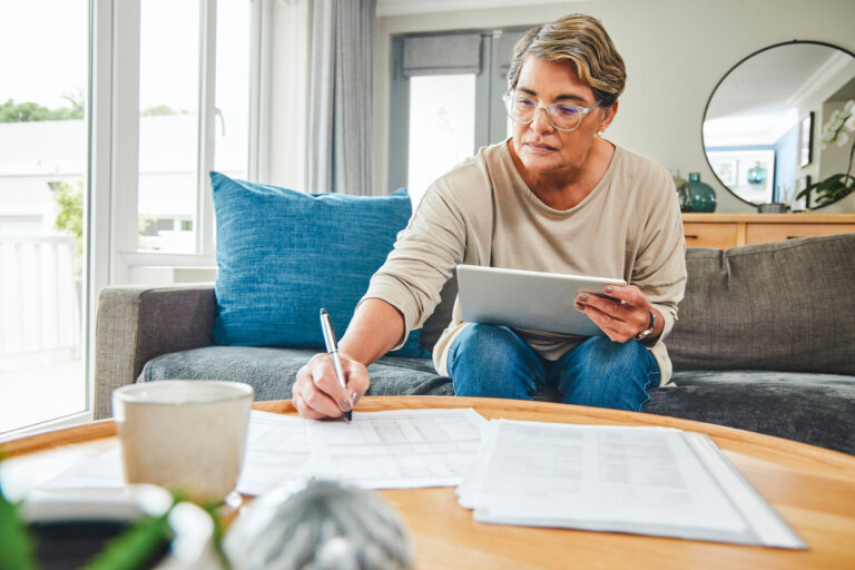 woman reviewing her estate plan
