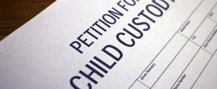 Document reading Petition for Child Custody